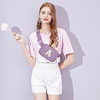 Gifts for Teen Girls Kids | Birthday Gift for 3 4 5 6 7 8 9 10 11 12 13 14 Year Old Girl,Crossbody Sling Bag Backpack Fanny Pack Purse,Cute Trendy Stuff - Lavender,A