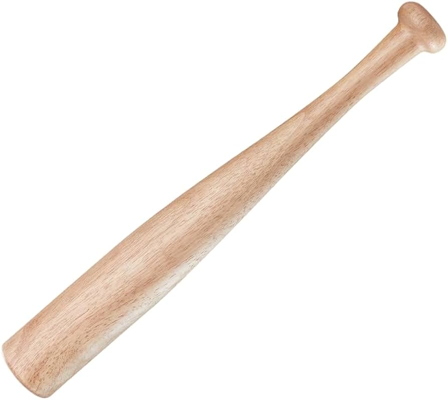 Wood Baseball Training Bat - Durable and Sturdy Wooden Bat - Ideal for Softball Hitting Practise - Versatile Design Bat (28inch, Wood)