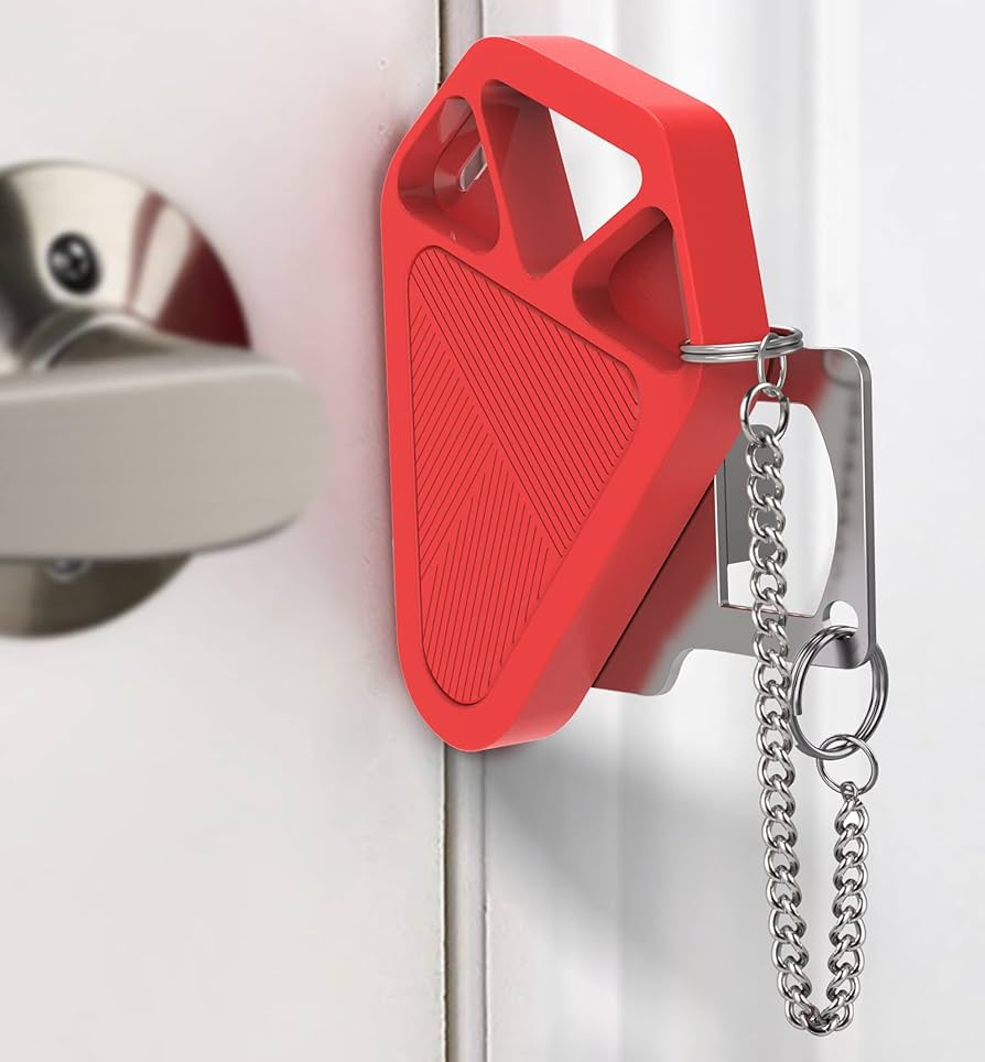 Portable Door Lock Travel Door Locks for Hotel Rooms Apartment Locks Home Security Defender Door Lock Latch Extra Door Locker from Inside Safety Door Locks for Travelers Portable Lock for Door