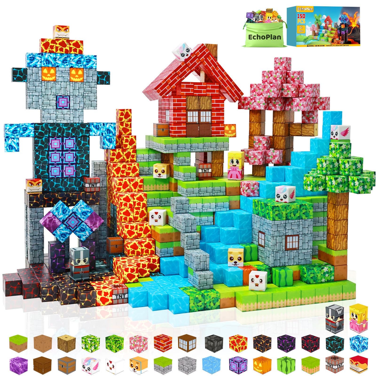 150 Pcs Magnetic Building Blocks STEM Toy Set