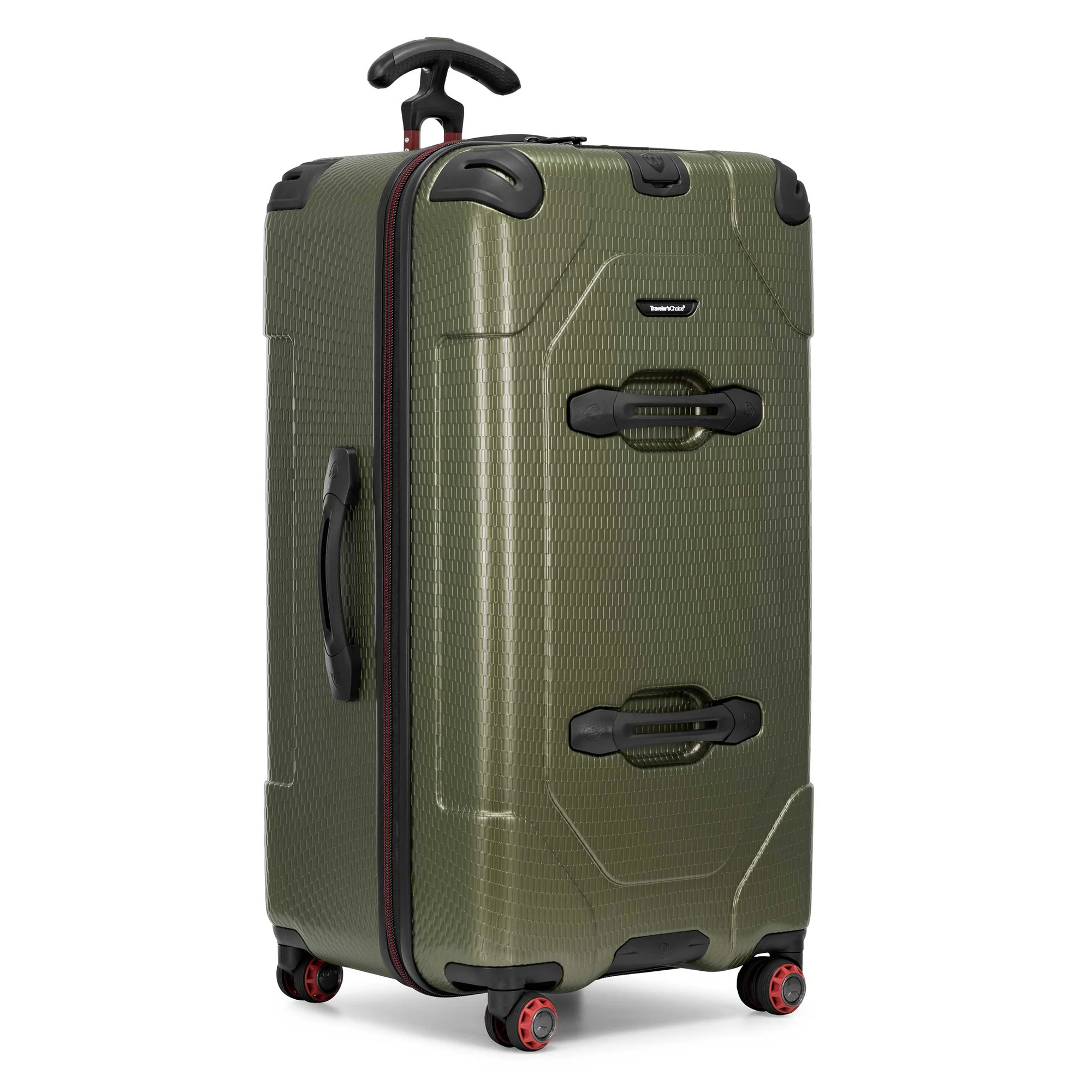 Traveler's Choice Maxporter II Polycarbonate Hardside Trunk with Spinner Wheels, Green, 31-Inch Large Trunk