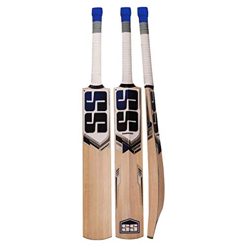 SS Kashmir Willow Leather Ball Cricket Bat, Exclusive Cricket Bat for Adult Full Size with Full Protection Cover (Impact)
