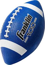 Franklin Sports Kids Junior Grip-Rite Youth Junior Size Rubber Footballs - Peewee Kids Durable Outdoor Footballs - Single & Bulk Packs Available