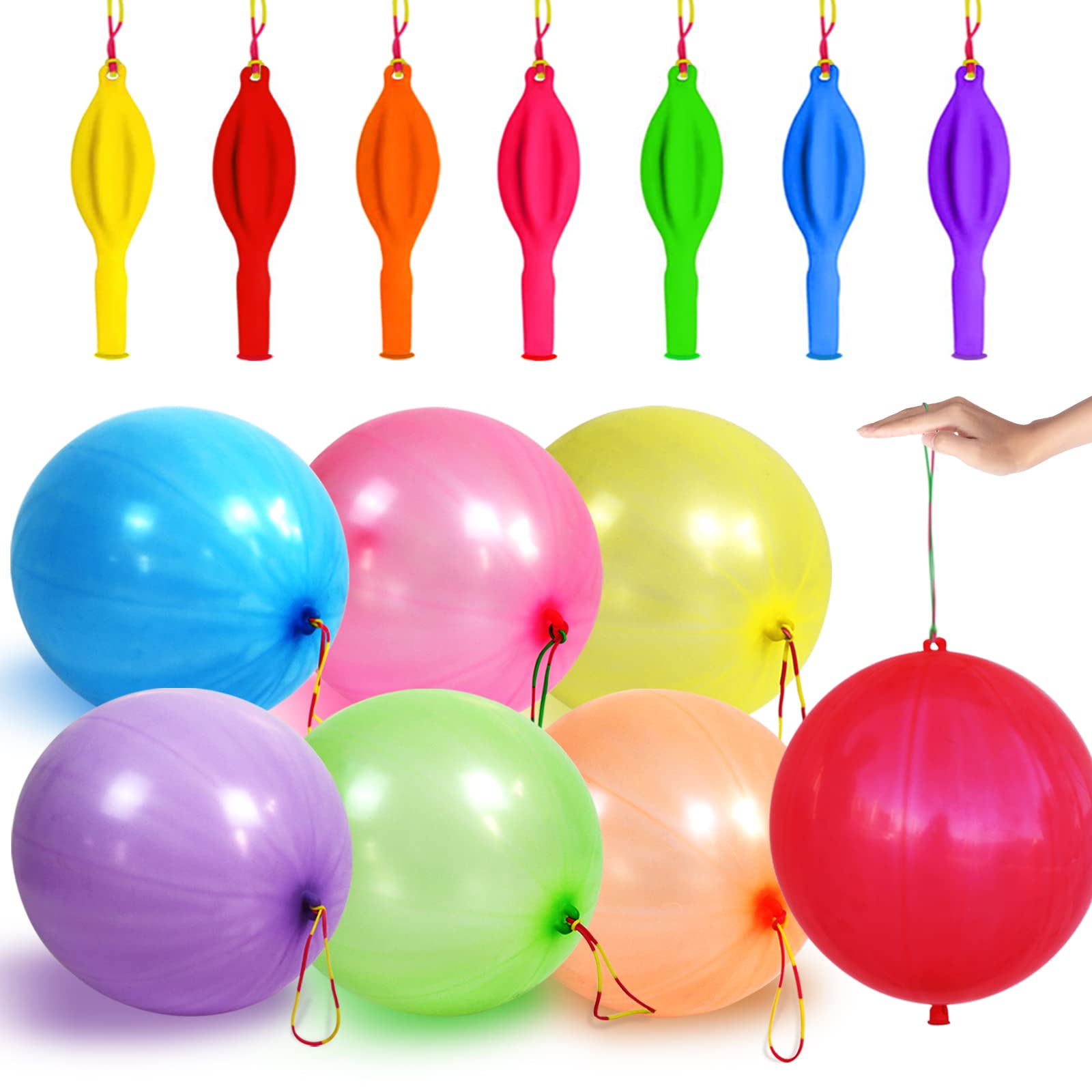 LEEZZIZZ 30 Pcs Neon Punch Balloons Party Favors