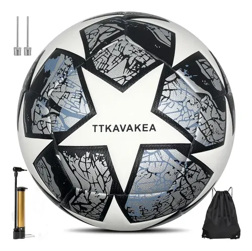 Soccer Ball Size 5,Waterproof PU Leather,Official Match Ball