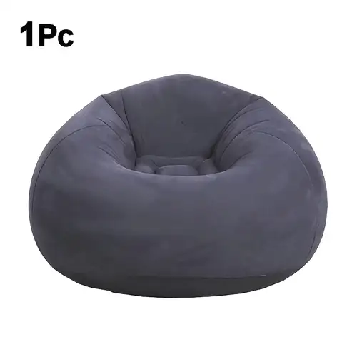 1pc Soybean Bag Chair, Inflatable Sofa Chair, Soft, Comfortable, Outdoor, Lazy Seat, Tatami Chair, Sofa Cover, Lazy Sofa, Circular Single Sofa, Living Room, Office Lunch Break, Outdoor Picnic Camping, Father'S Day Gift