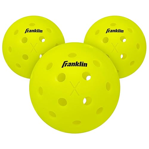 Franklin Sports X-40 Outdoor Pickleballs - Official Ball of USA Pickleball, APP Tour + US Open - Regulation Size