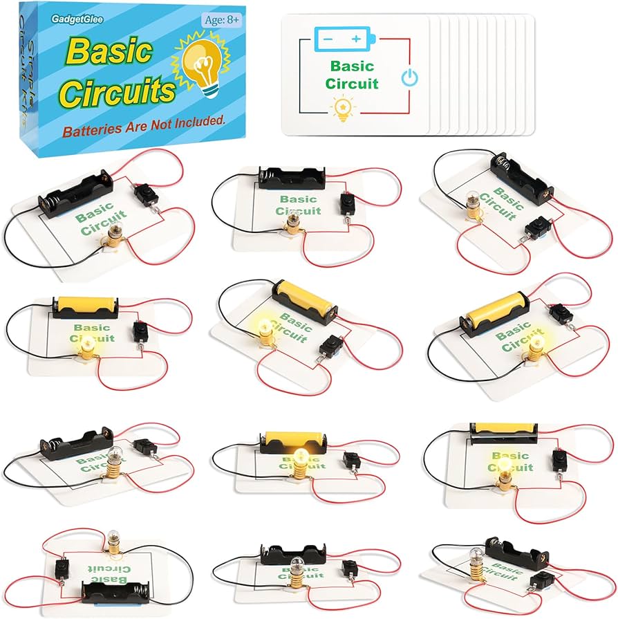 12 Pack Electric Circuit Kit for Kids Basic Science Experiments