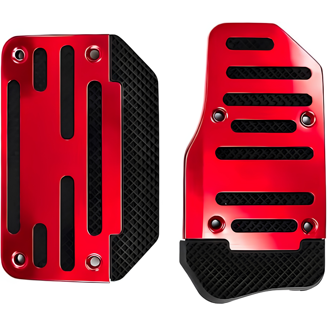 Non-Slip Aluminum Alloy Car Pedal Covers for Automatic Cars 2 Pcs
