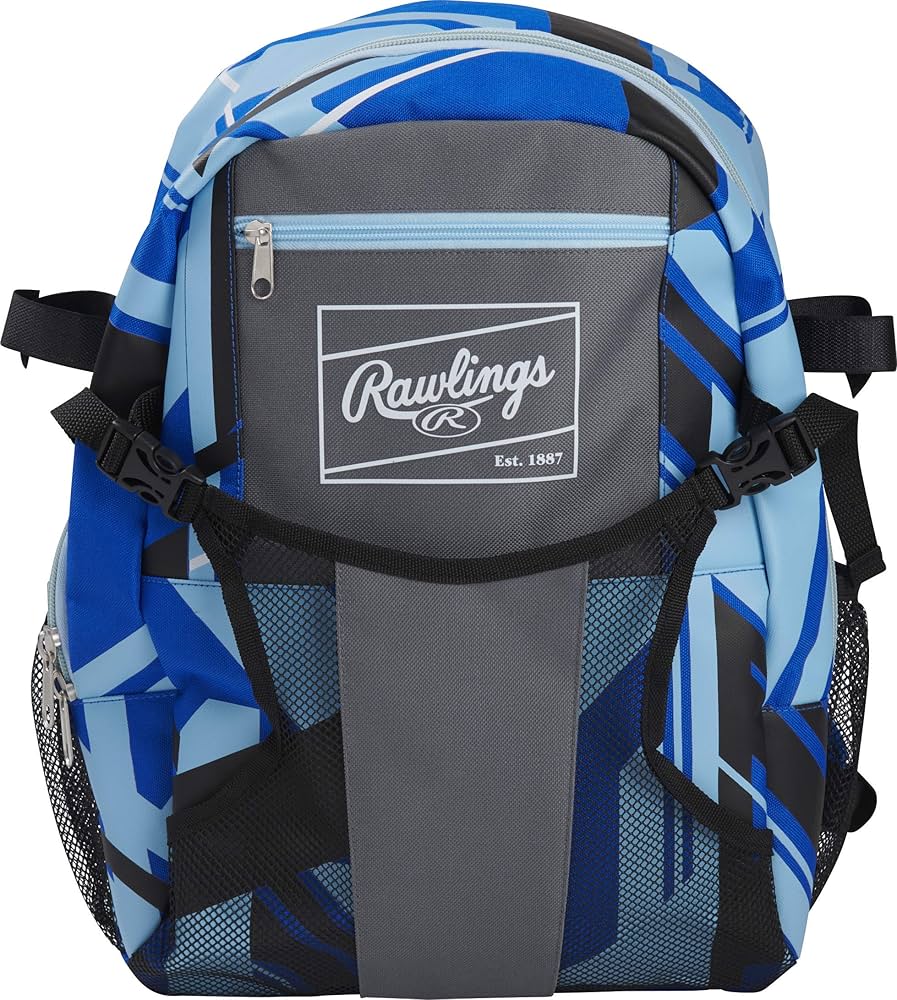 Rawlings | REMIX Backpack Equipment Bag | T-Ball & Youth Baseball / Softball | Royal