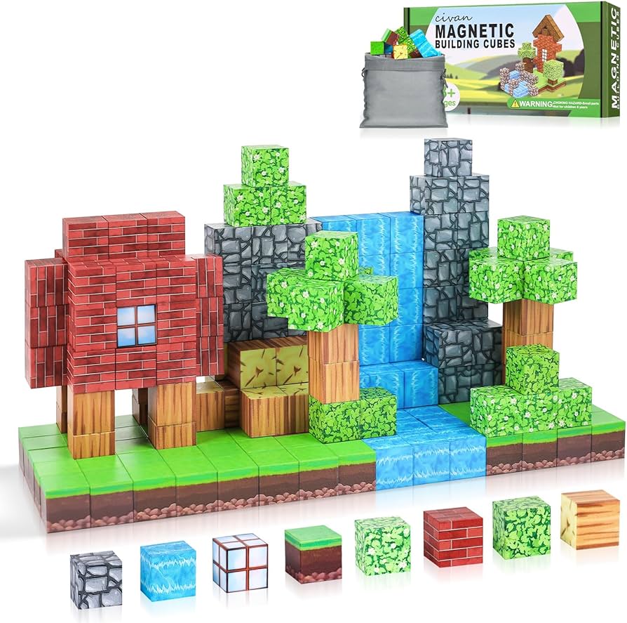63 Pcs Magnetic Building Blocks STEM Toy Set