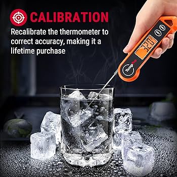 ThermoPro Digital Instant Read Meat Thermometer for Grilling Waterproof Kitchen Cooking Food Thermometer with Ambidextrous Backlit for BBQ Grill Smoker Oil Fry Candy Thermometer