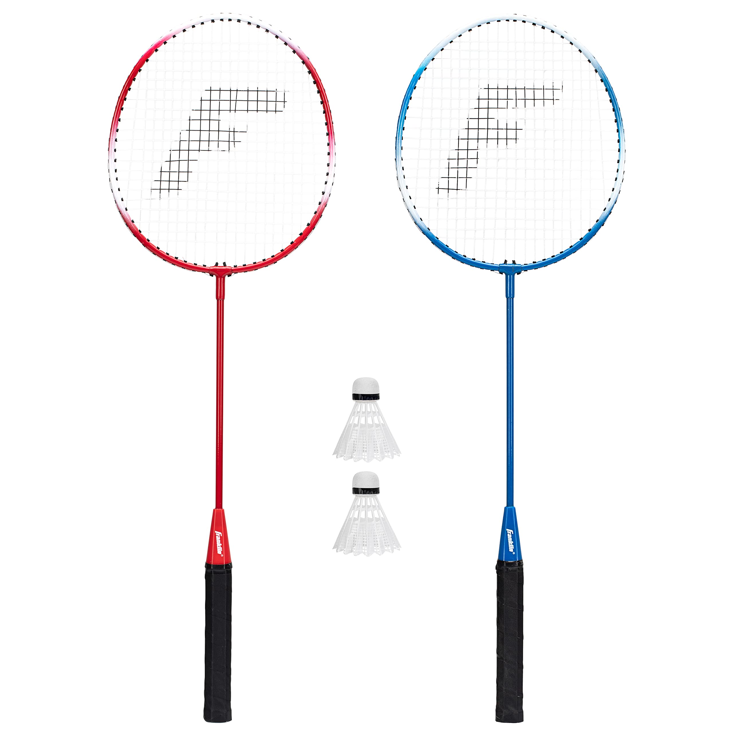 Franklin Sports Badminton Racket + Birdie Set - Replacement Badminton Equipment for Kids + Adults - 2 Player - 4 Player Badminton Racket Sets