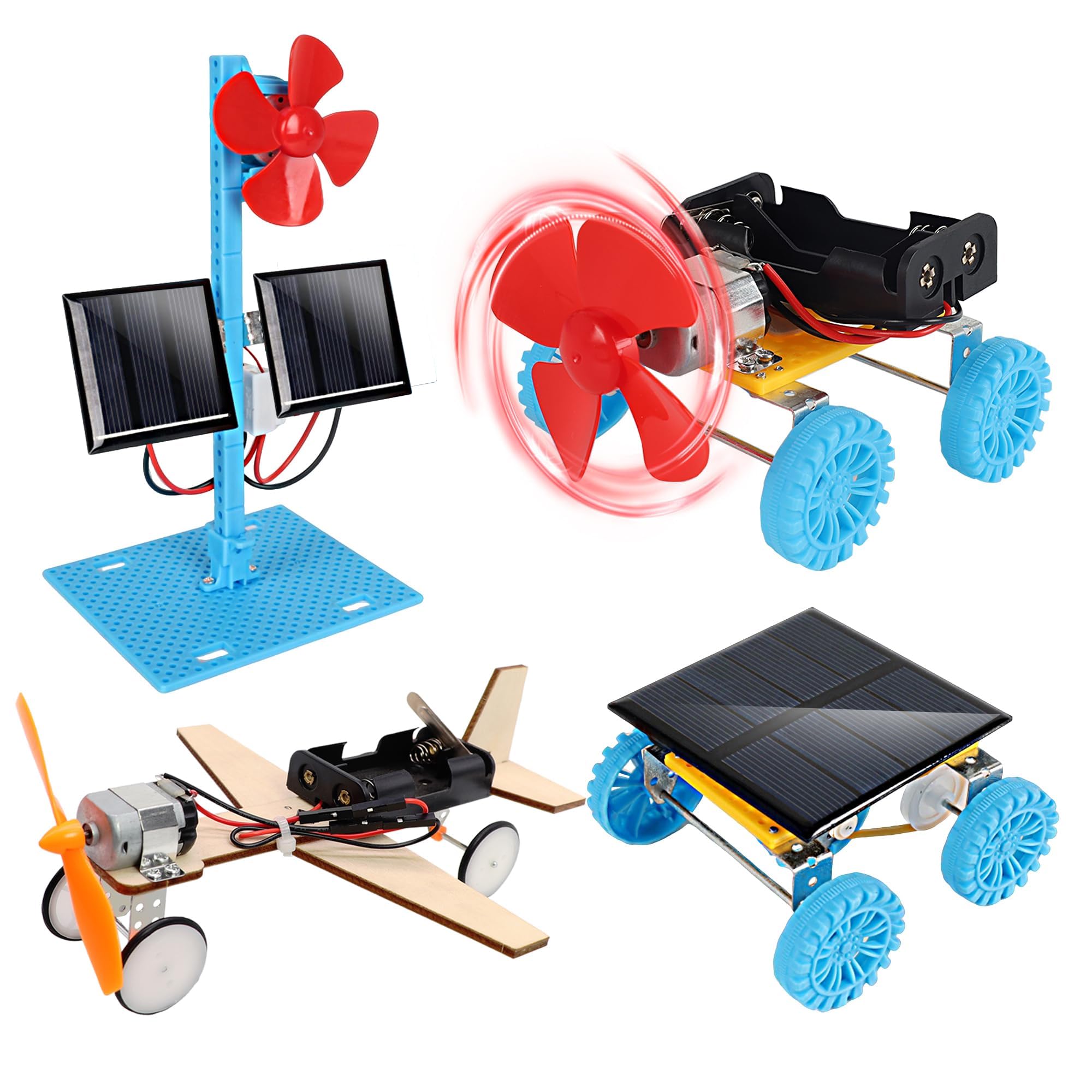 4 in 1 Solar Power and Electric Motor STEM Kit for Kids