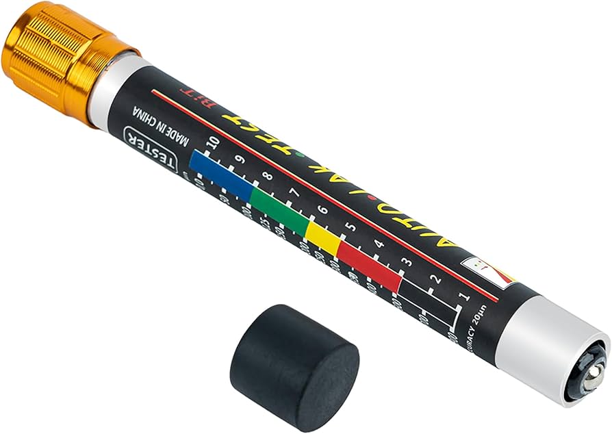 Mcbazel Paint Thickness Tester Meter Gauge, Magnetic Car Paint Coating Tester, Car Body Damage Detector, Waterproof Crash Test Check Tool for Used Car Inspection