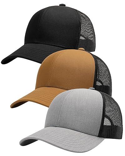 FURTALK Mens Trucker Hat Structured Mesh Baseball Cap Adjustable Classic Mens Hat
