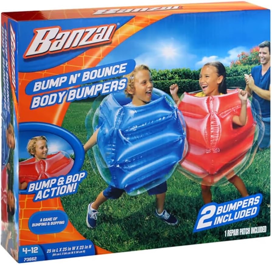 BANZAI Bump N' Bounce Inflatable Body Bumpers Game