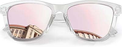 DANAMY Sunglasses Womens Polarized Sunglasses for Women Trendy Designer Mirrored UV400 Protection Sun Glasses