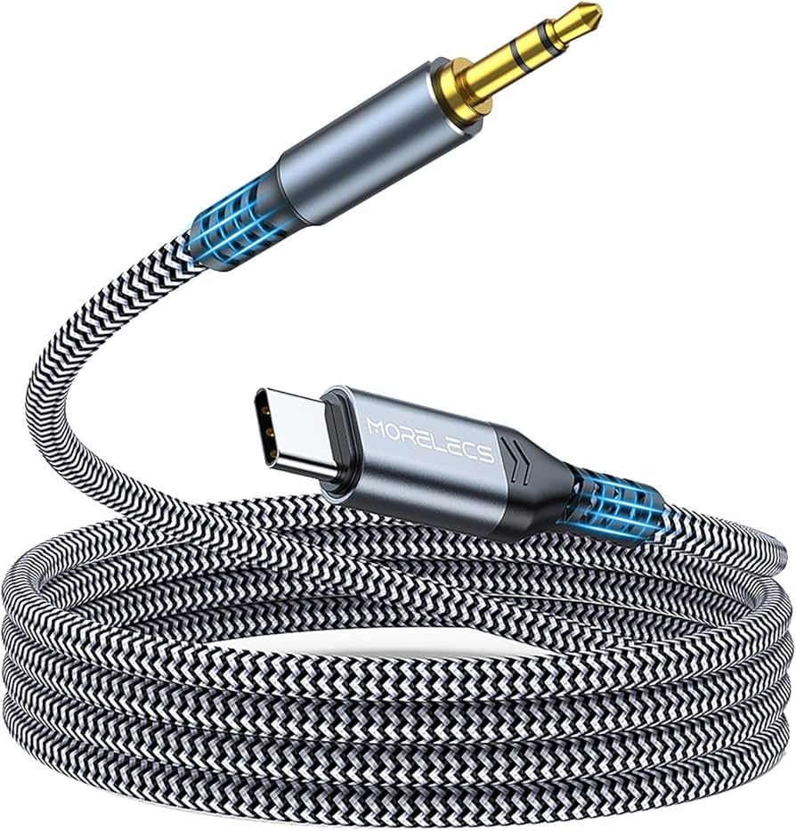 Aux to USB C, 3.3ft Aux Cord to USB C Compatible with iPhone 15/16/17, Galaxy S24/S23, iPad Pro, Pixel - Type C to 3.5mm Cord for Car, Headphones, Speakers