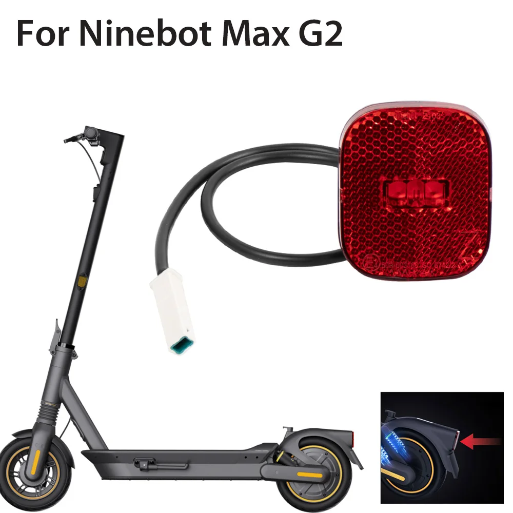 Rear Taillight LED Lamp for Ninebot by Segway Max G2 Electric Scooter Brake Light Waterproof Rear Fender Light Parts
