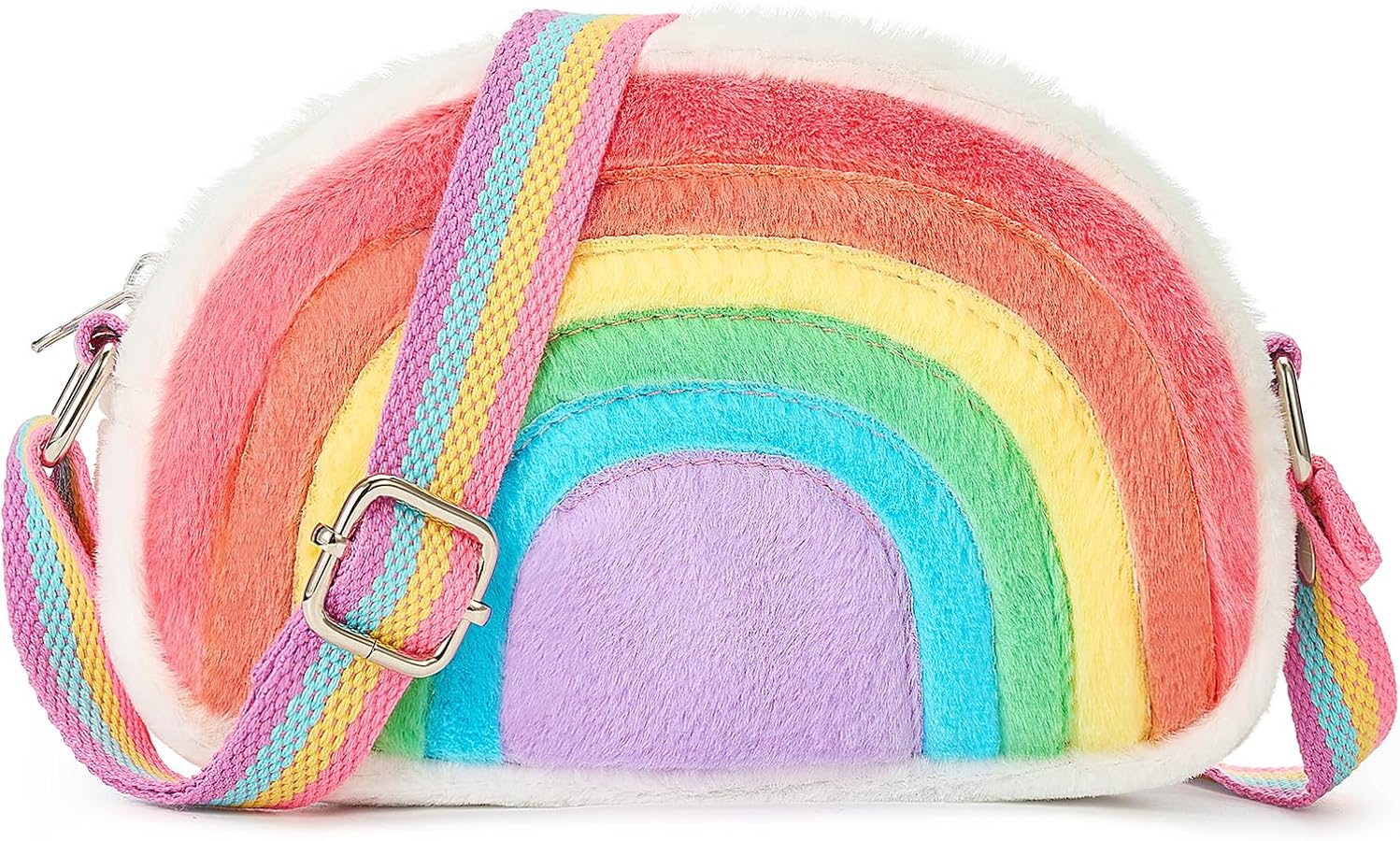 Toddler Purse Kindergarten Graduation Gifts for Kids: 3 4 5 6 7 8 Year Old Girl Birthday Gift, Rainbow Crossbody Bag