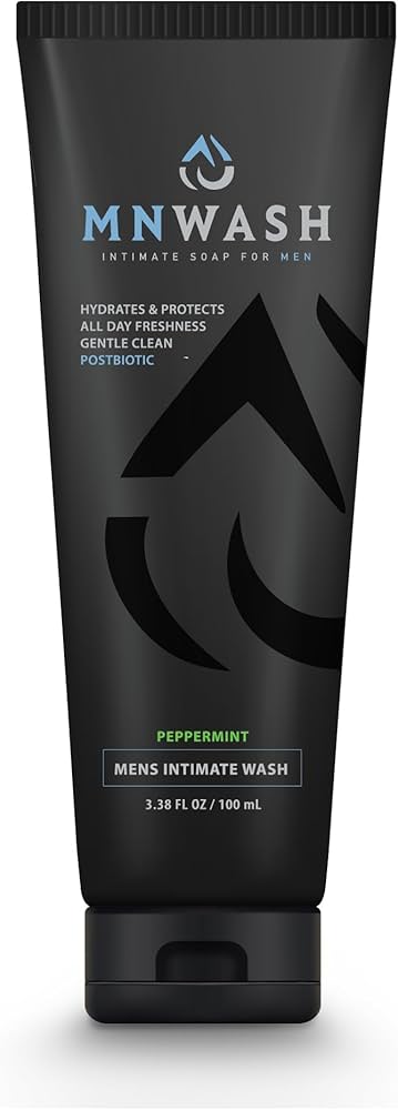 Intimate Wash for Men, 3.38 Fl Oz., Premium Postbiotic PH Balanced Groin Wash, All Day Freshness, Effective Hydrating Gentle Clean for Private Parts, Natural Men’s Hygiene, POSTBIOTICS