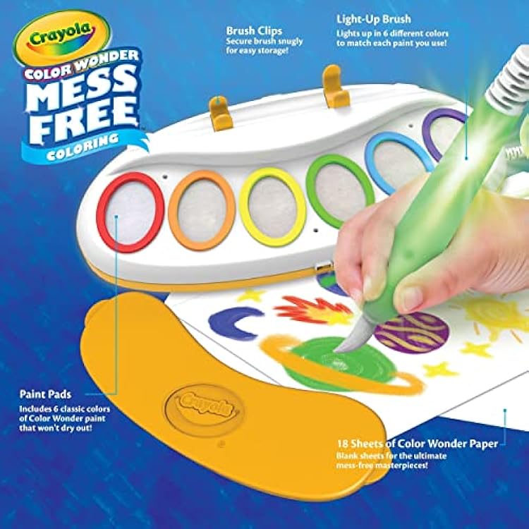 Crayola Color Wonder Magic Light Brush Painting Station