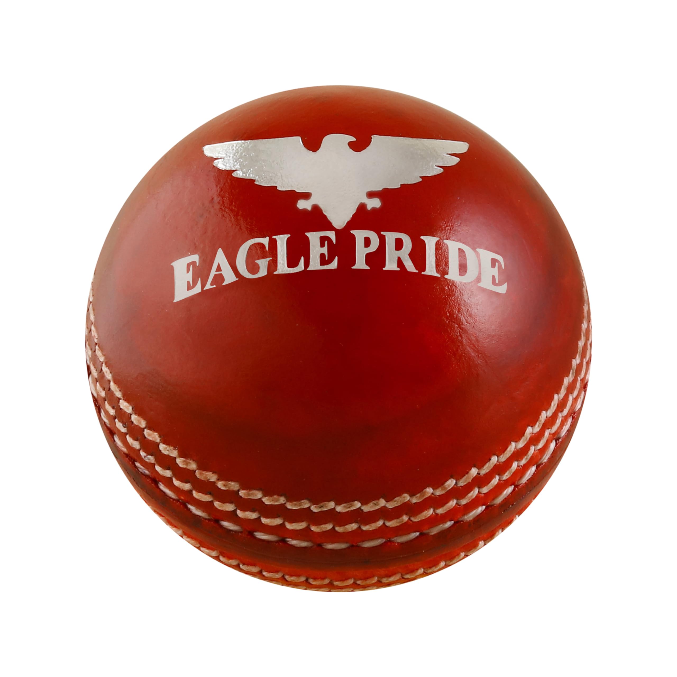 Leather Cricket Hard Balls for Club, Practice,Test Matches,one Day,T20 Matches Games Hand Stitched,Tanned Leather Polished,County Cricket Crown Match Cricket Balls Red, White (156g / 5.5oz)