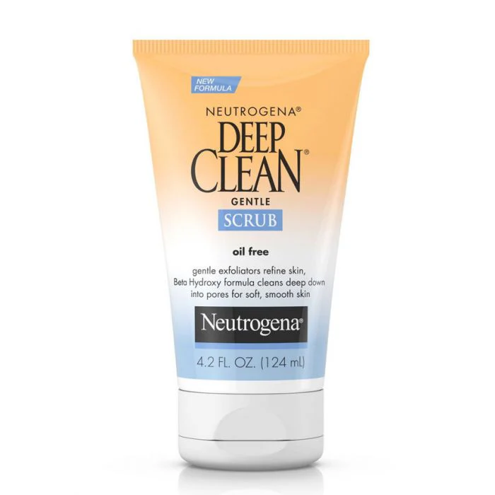 Neutrogena Deep Clean Gentle Daily Facial Scrub, Oil-Free Cleanser 4.2 fl. Oz