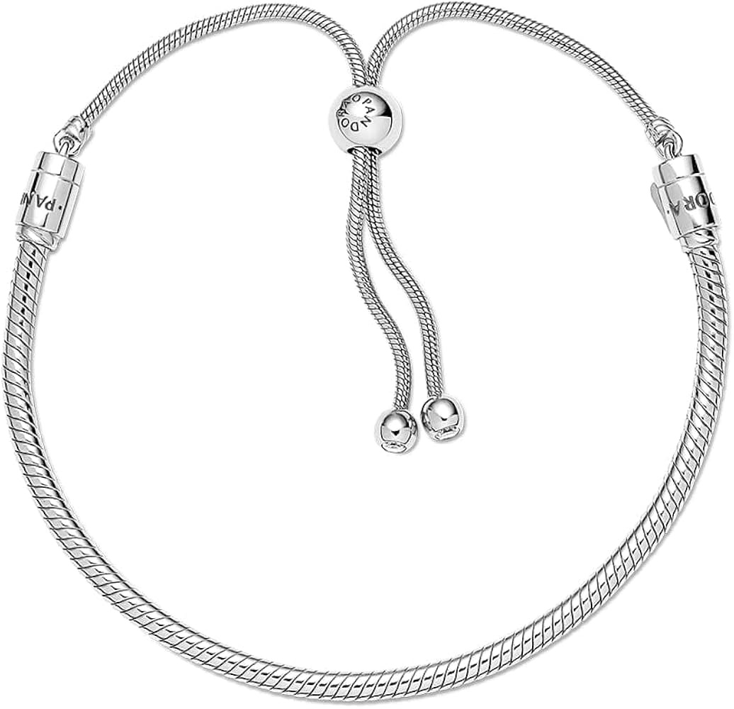 PANDORA-Snake Chain Slider Bracelet - With Gift Box