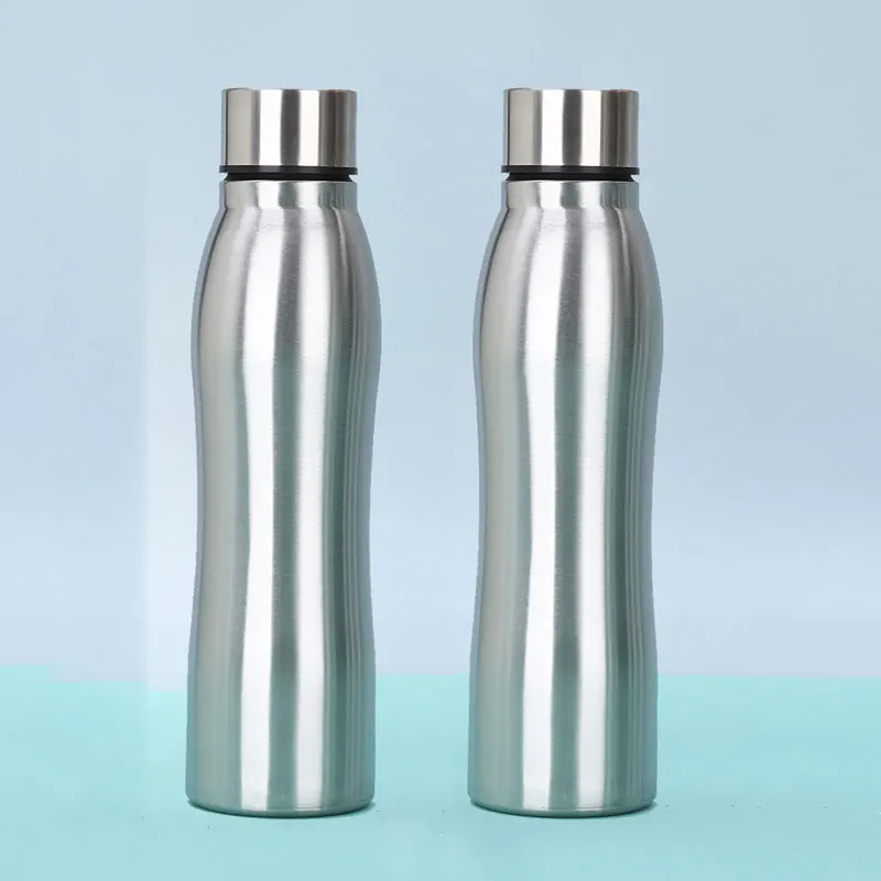 High Quality 1000ml Stainless Steel Sport Water Bottle Single-layer Rugged Water Cup Metal Flask Drinkware Camping Sports Gym