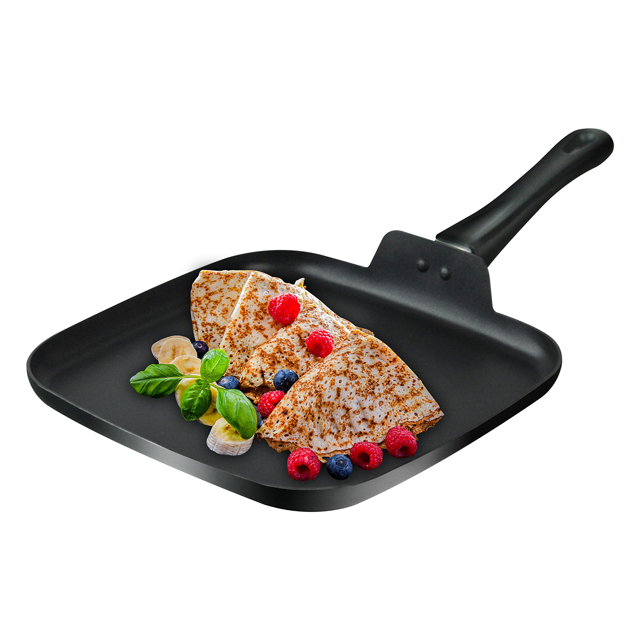 10 Inch Square Griddle Pan, Nonstick Grill Pan for Cooking Eggs, Omelettes, and More, Griddle Cookware, PFOA Free