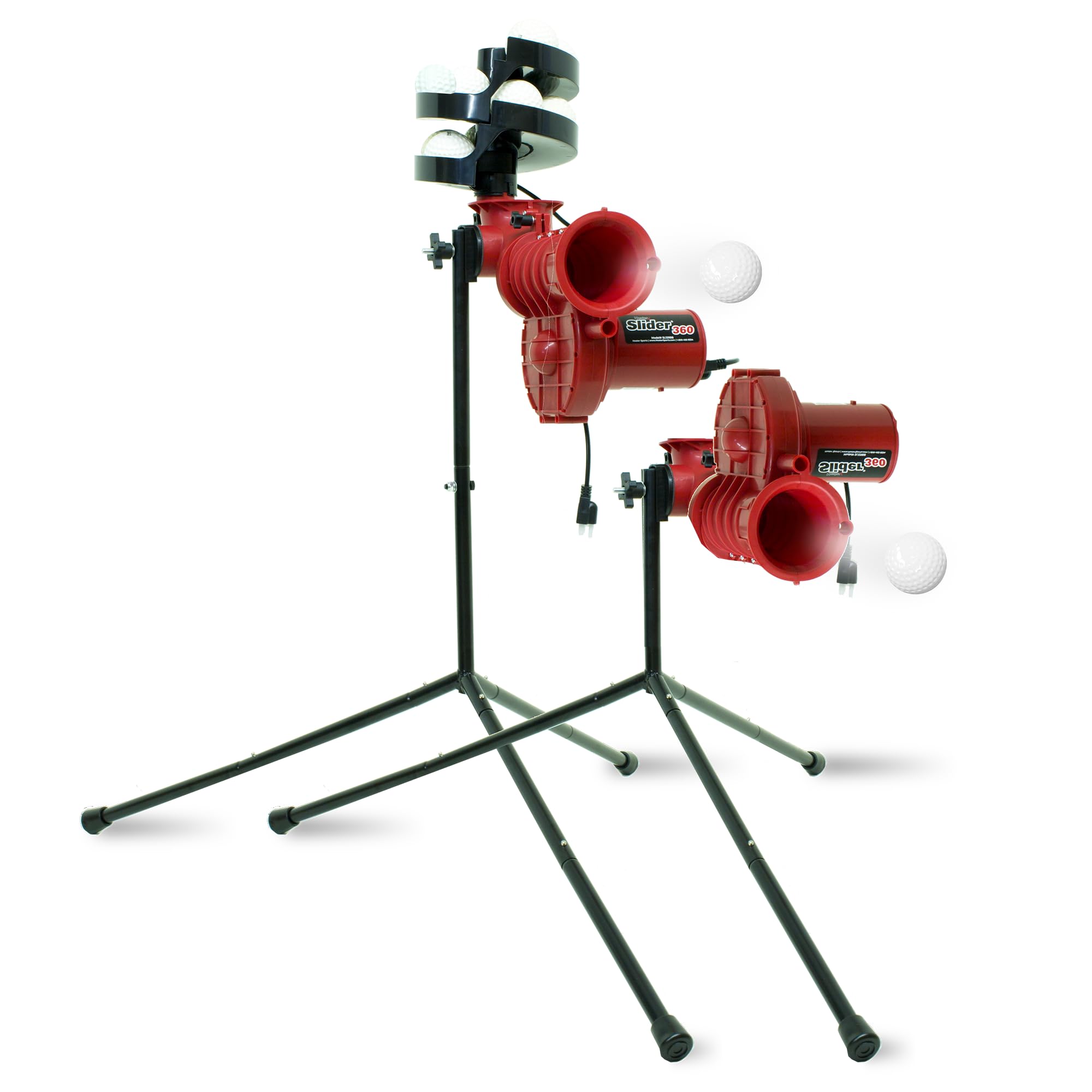 Heater Sports Slider Lite 360 Baseball Pitching Machine with Automatic Ball Feeder - Accurate 360-Degree Delivery, Durable and Portable Training Tool for All Ages