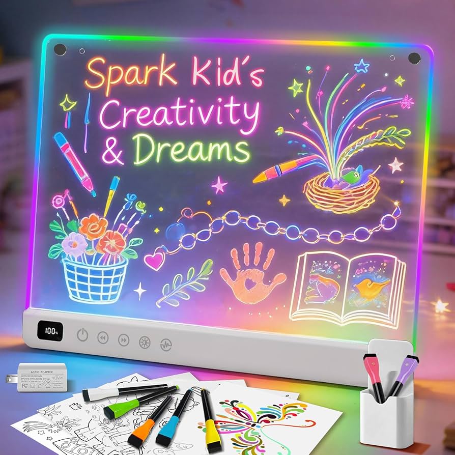 KOKODI 10 Inch LCD Writing Tablet Colorful Doodle Board for Kids
