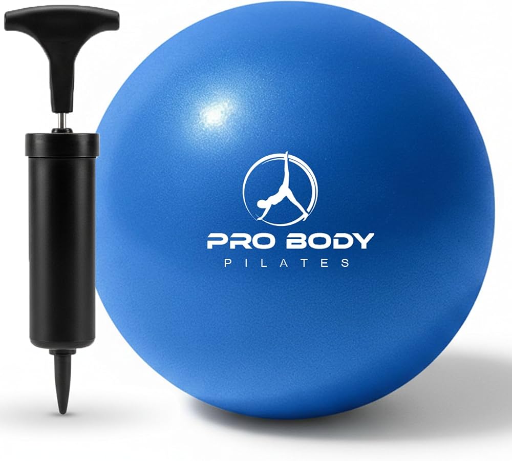 ProBody Pilates Small Exercise Ball - 9 Inch Workout Ball for Stability, Barre, Yoga, Core & Physical Therapy