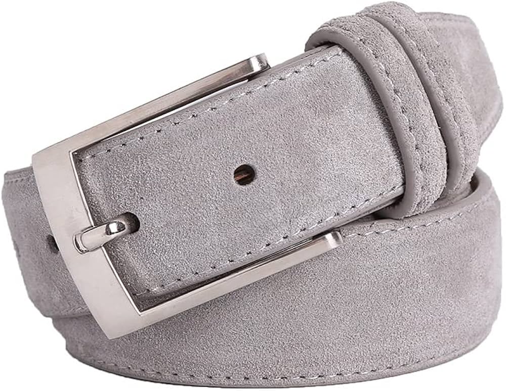 Sude Belts Cow Leather for Man And Lady Plaid Jeans Pin Buckle Luxury High Quality Classic Genuine Leather Sude Belts Cow Leathe