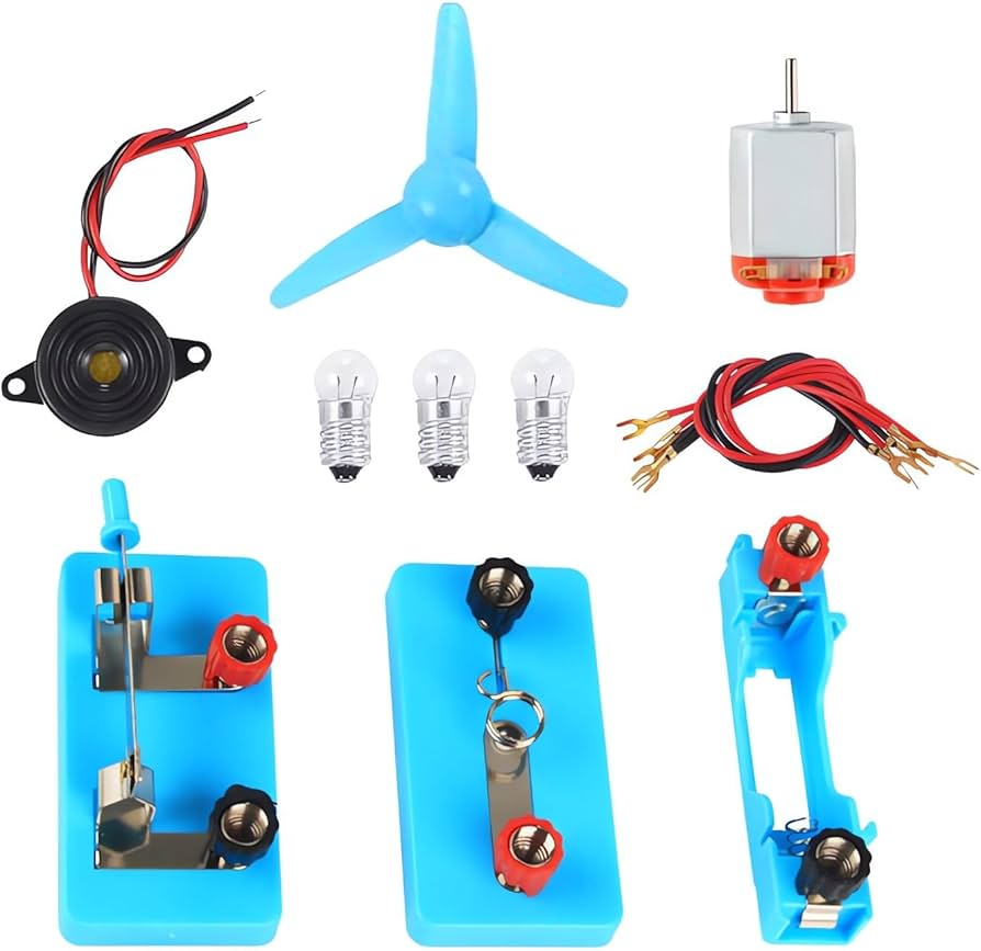 Circuit Electric DC Motor Kit, Educational Montessori Learning Science Kits for Kids DIY STEM Project Set