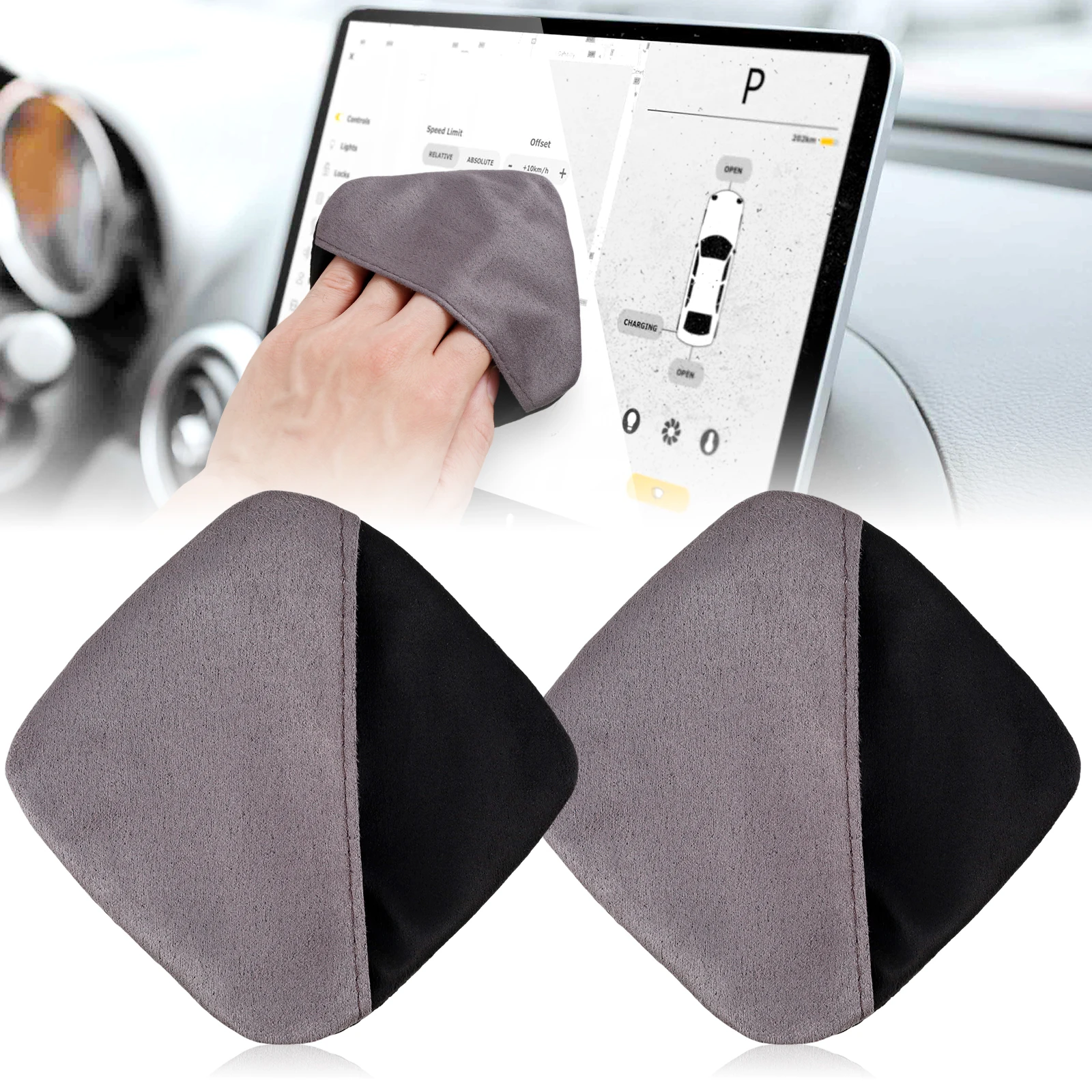Microfiber Car Screen Cleaner and Dashboard Wipe