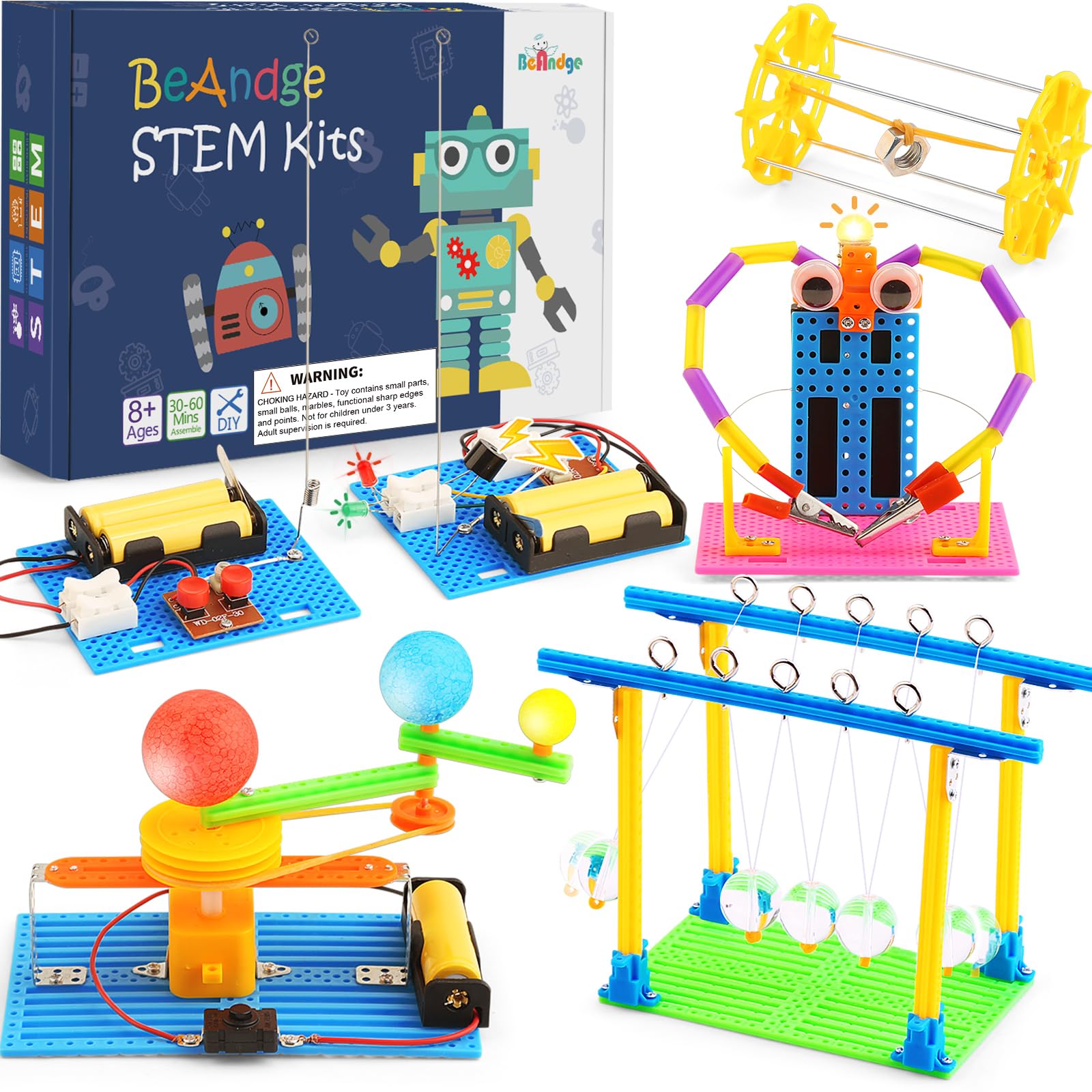4 Set STEM Science Kits for Kids 7-in-1 Electric Motor Projects