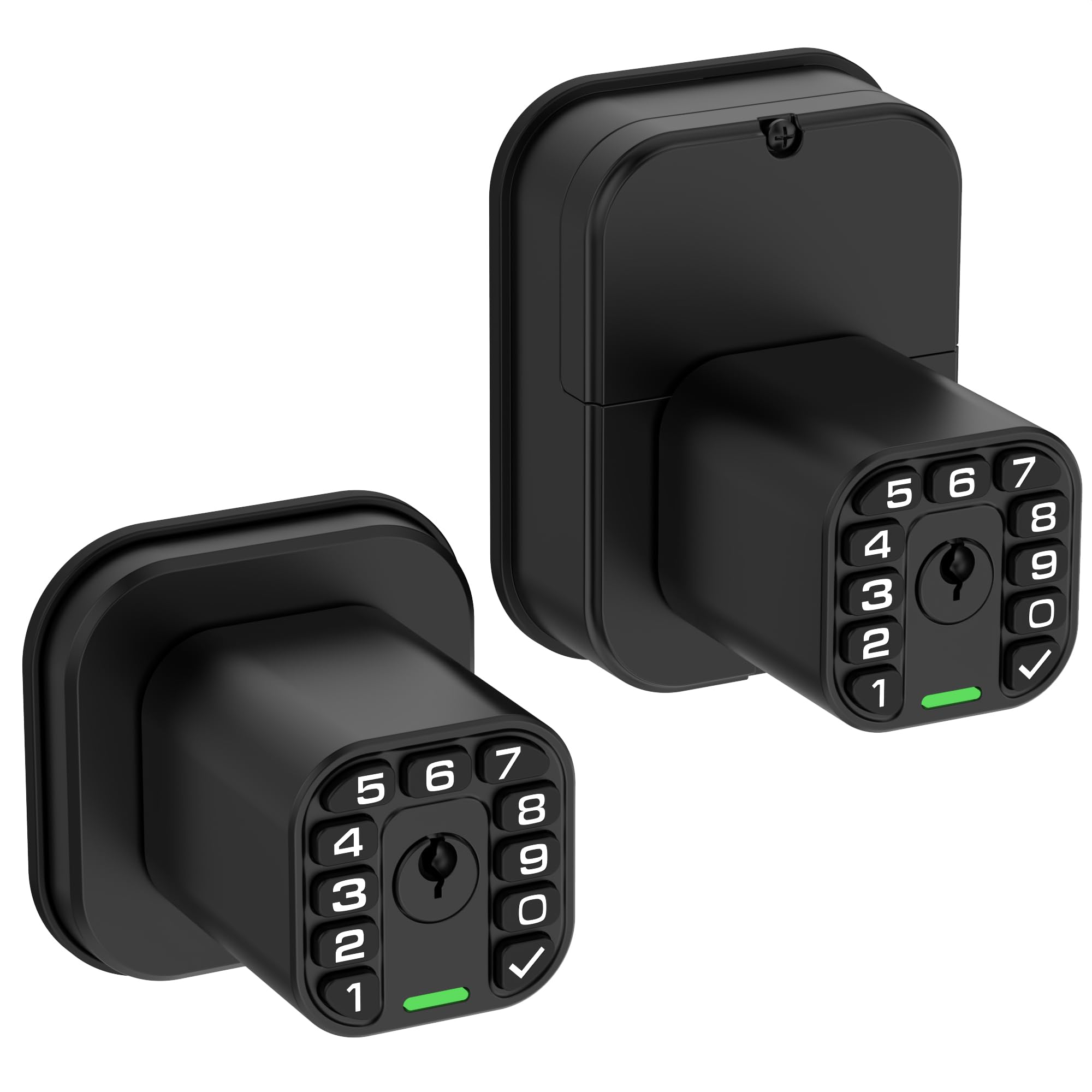 Richelock IU52 Double-Sided Keypad Door Lock, All-Weather, Fully Waterproof Keyless Entry with Dual-Sided Programmable Codes, Same Key Both Sides for Outdoor, Indoor, Gate & Fence