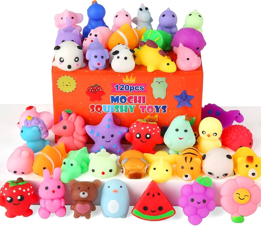 30 Pack Kawaii Mini Animal Squishy Toys Party Favors for Kids