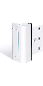 Door Reinforcement Lock Withstands 800lbs of Force - White Extra Proof Door Lock for Kids Safety Drilling Required, Prevents Unauthorized Entry, Add a Door Security Lock for Home Safety & Privacy