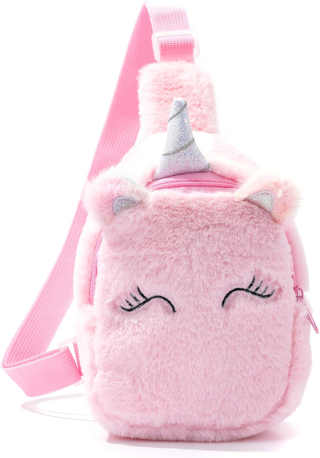 Kids Crossbody Bag Kids Sling Bags, Small Plush Sling Bag for Kids Travel Bag for Kids, Unicorn Sling Bag for Girls