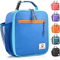 CaCTOUR Lunch Box Kids,Premium Insulated Lunchbox for Girls Boys,Soft Mini Cooler Bag Back to School Thermal Reusable Lunch Bag for Work School Picnic (Blue)