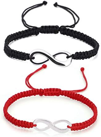 Personalized name Bracelets Handmade Braided Rope Bracelet Infinity Love Couples Bracelet Set Fashion Jewelry