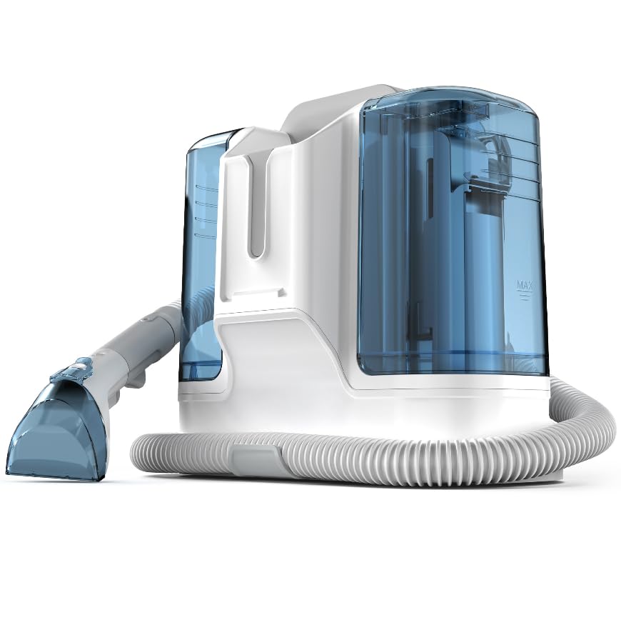 𝐑𝐢𝐯𝐞𝐧𝐚𝐫𝐚 𝐂𝐚𝐫𝐩𝐞𝐭 𝐂𝐥𝐞𝐚𝐧𝐞𝐫 𝐌𝐚𝐜𝐡𝐢𝐧𝐞 𝐔𝐩𝐡𝐨𝐥𝐬𝐭𝐞𝐫𝐲 - 450W Shampooer Portable for Couch Rug Sofa Car Seat Furniture Fabric Wet Vacuum Spot Handheld Small Water Aspiradora