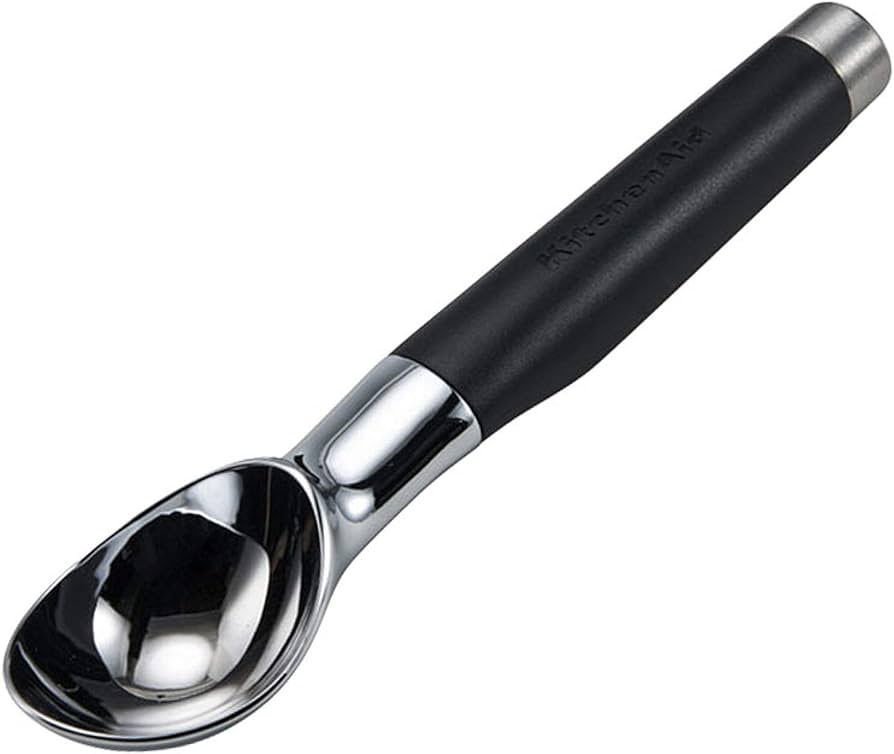 KitchenAid Classic Ice Cream Scoop, 8.6 inches, Black
